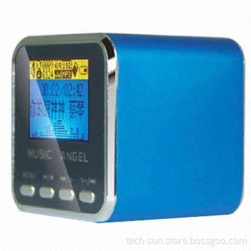 Portable Speaker, T-Flash Card, with LCD Screen and FM Radio Function